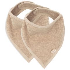 Lot de 2 bavoirs bandana éponge