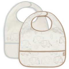 Lot de 2 bavoirs imperméables