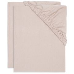 Lot de 2 draps-housses berceau jersey 40/50 x 80/90 cm