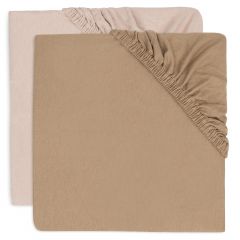 Lot de 2 draps-housses berceau jersey 40/50 x 80/90 cm