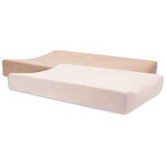 Lot de 2 housses pour matelas à langer éponge 50 x 70 cm