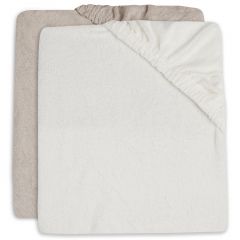 Lot de 2 housses pour matelas à langer éponge 50 x 70 cm