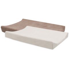 Lot de 2 housses pour matelas à langer éponge 50 x 70 cm