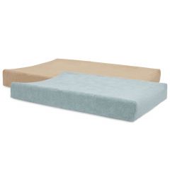 Lot de 2 housses pour matelas à langer éponge 50 x 70 cm
