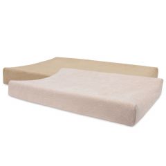 Lot de 2 housses pour matelas à langer éponge 50 x 70 cm