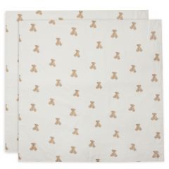 Lot de 2 langes coton large 115 x 115 cm