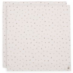 Lot de 2 langes coton large 115 x 115 cm