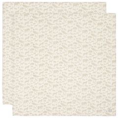 Lot de 2 langes coton large 115 x 115 cm