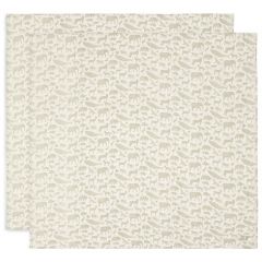 Lot de 2 langes coton large 115 x 115 cm