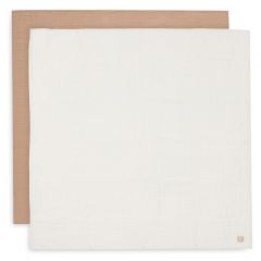 Lot de 2 langes coton large 115 x 115 cm