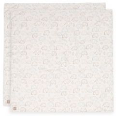 Lot de 2 langes coton large 115 x 115 cm