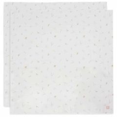 Lot de 2 langes coton large 115 x 115 cm