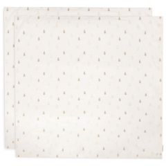 Lot de 2 langes coton large 115 x 115 cm