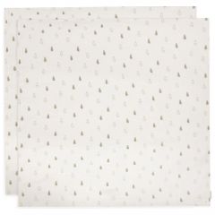 Lot de 2 langes coton large 115 x 115 cm