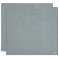 Lot de 2 langes coton large 115 x 115 cm