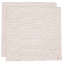 Lot de 2 langes coton large 115 x 115 cm