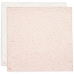 Lot de 2 langes coton large 115 x 115 cm