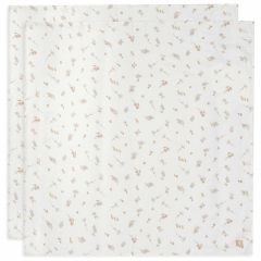 Lot de 2 langes coton large 115 x 115 cm