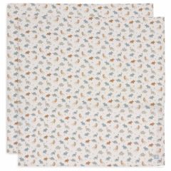 Lot de 2 langes coton large 115 x 115 cm