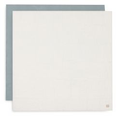 Lot de 2 langes coton large 115 x 115 cm