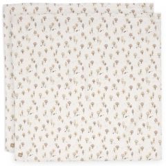 Lot de 2 langes coton large 115 x 115 cm