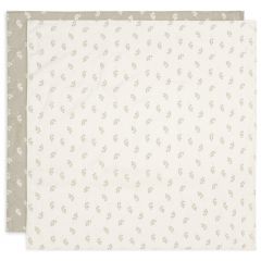 Lot de 2 langes coton large 115 x 115 cm