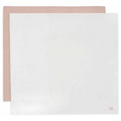 Lot de 2 langes coton large 115 x 115 cm