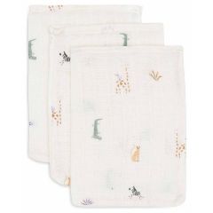 Lot de 3 gants de toilette coton