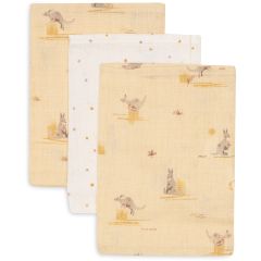 Lot de 3 gants de toilette coton