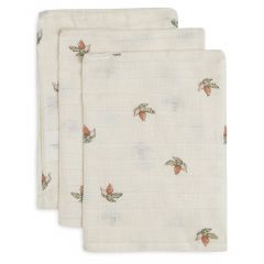 Lot de 3 gants de toilette coton