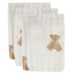Lot de 3 gants de toilette coton