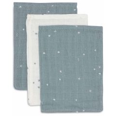 Lot de 3 gants de toilette coton