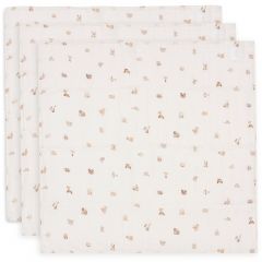 Lot de 3 langes coton small 70 x 70 cm