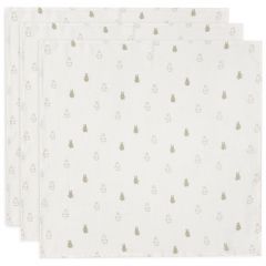 Lot de 3 langes coton small 70 x 70 cm