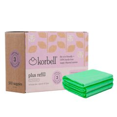 Lot de 3 recharges pour poubelle à couches Nappy Bin Plus 26 L