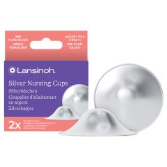 Coupelles d'allaitement en argent - 2 pcs