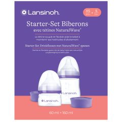Starter set biberons et tétines Natural Wave 60 ml + 160 ml
