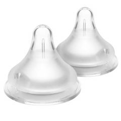 Tétine pour biberon Natural Wave - débit lent (2 pcs)