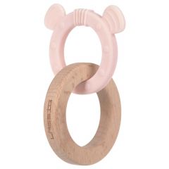 Anneau de dentition 2-en-1 bois/silicone