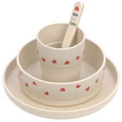 Coffret repas en PP/cellulose - 4pcs