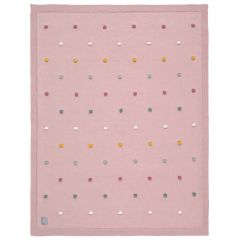 Couverture tricotée en coton bio 80x110cm