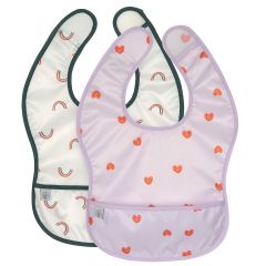 Lot de 2 bavoirs imperméables