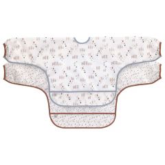 Lot de 2 bavoirs à manches longues