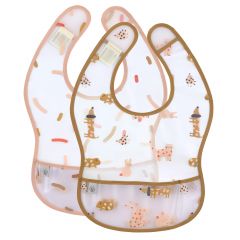 Lot de 2 bavoirs plastifié EVA