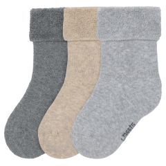 Lot de 3 paires de chaussettes bébé terry fleece - taille 15-18