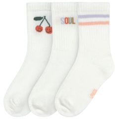 Lot de 3 paires de chaussettes tennis taille 23-26