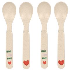 Lot de 4 cuillères en PP/Cellulose