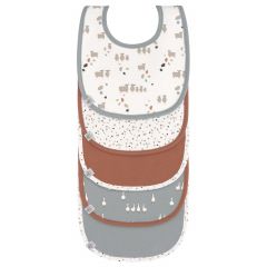 Lot de 5 bavoirs éponge imperméable