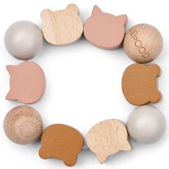 Hochet bracelet en bois Allie