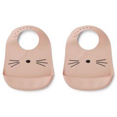 Lot de 2 bavoirs en silicone Tilda